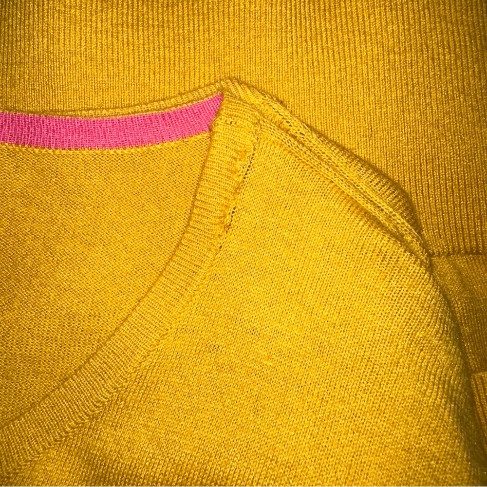 BODEN Women’s US 18 Silk Blend Cardigan Sweater Short Sleeve Yellow Soft - Picture 16 of 16
